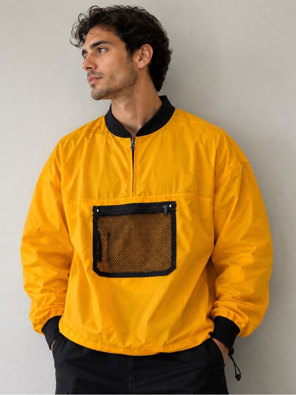 REI Deep See Vintage Kayaking Jacket NWT Yellow/Black M Waterproof Fisherman